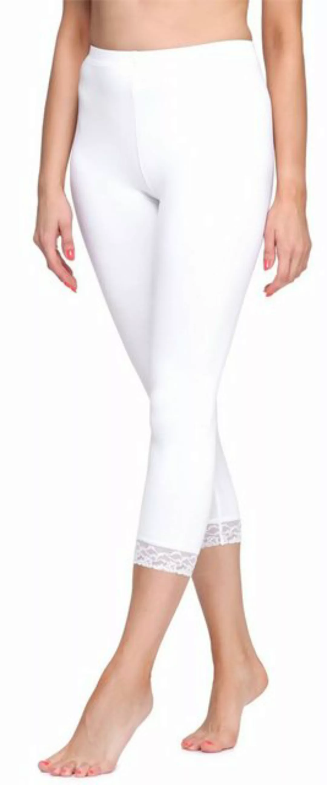 Merry Style Leggings Damen 3/4 Capri Hose MS10-290 (1-tlg) elastischer Bund günstig online kaufen