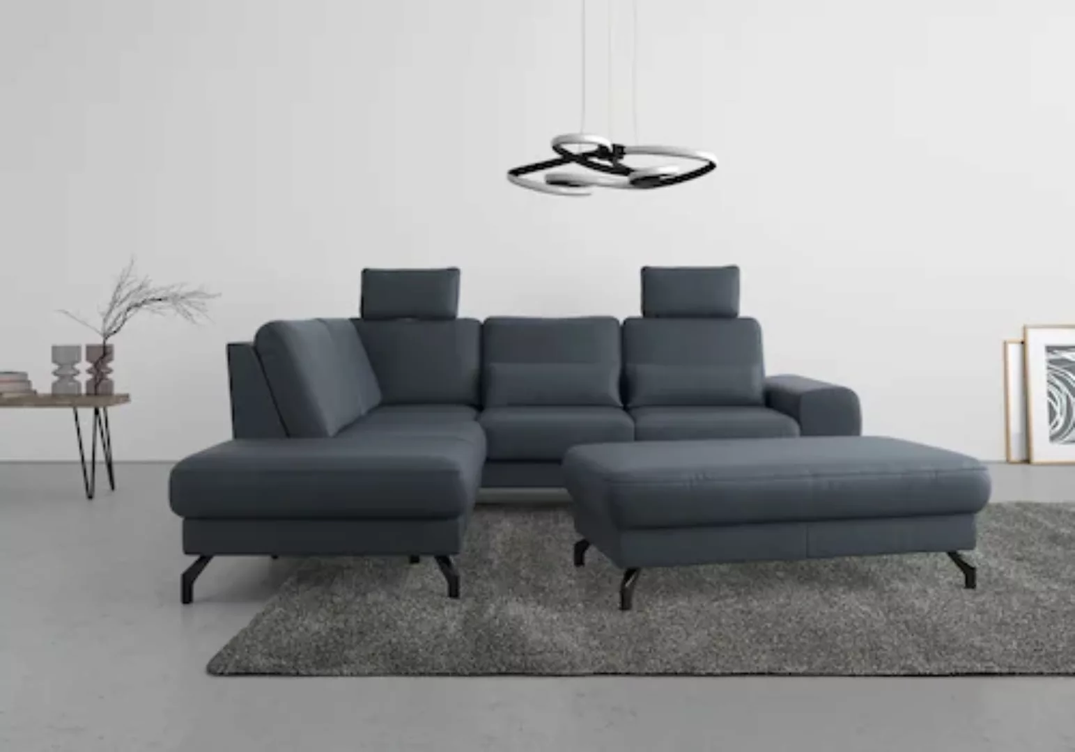 sit&more Ecksofa »Cinturo L-Form«, inklusive Sitztiefenverstellung und Fede günstig online kaufen