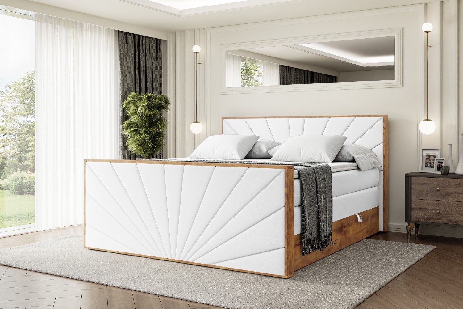 ALTDECOR Boxspringbett LOLLI6-Z KING (Multipocket-Matratze H4, günstig online kaufen