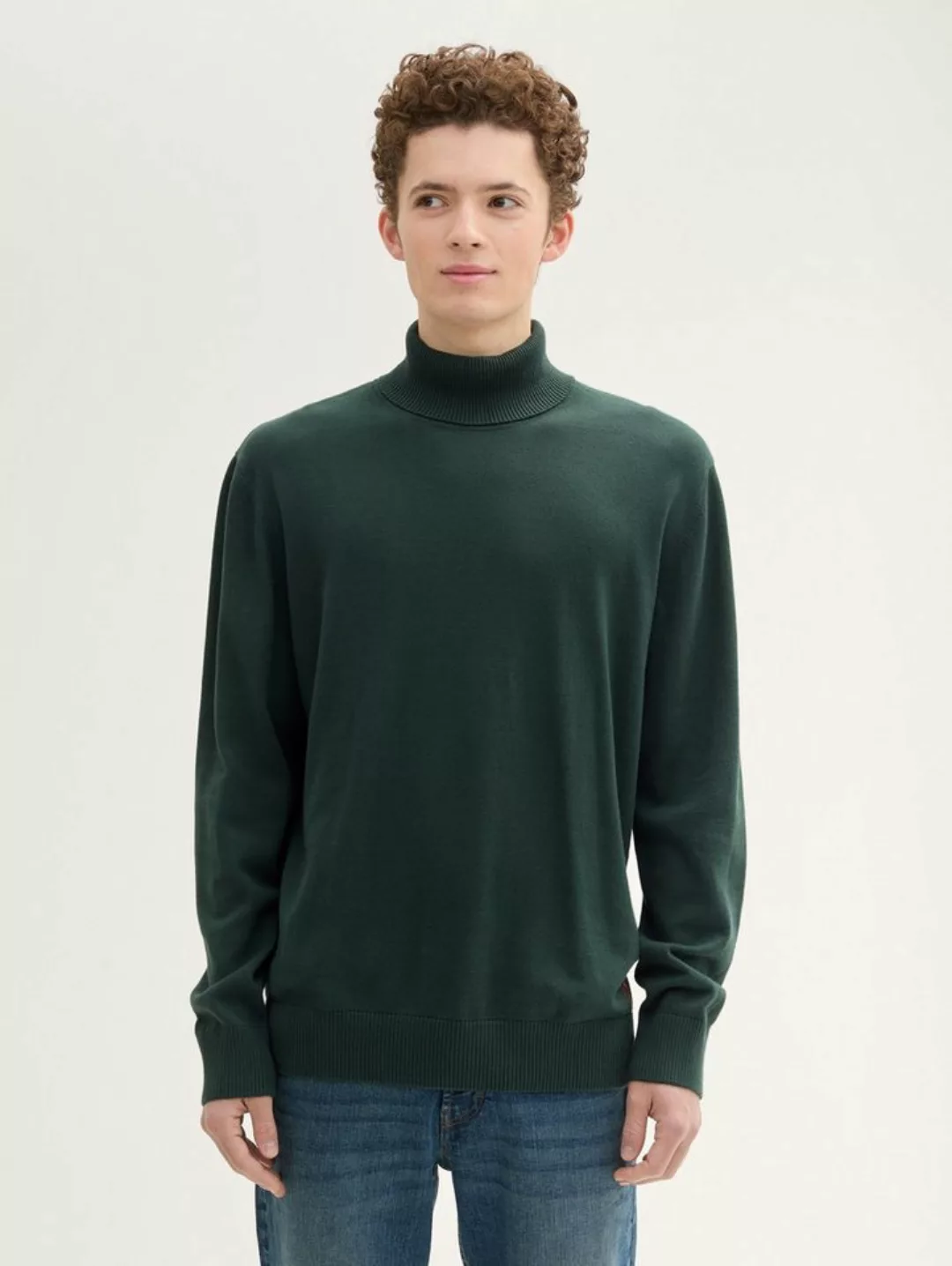 TOM TAILOR Denim Strickpullover Basic Rollkragenpullover günstig online kaufen