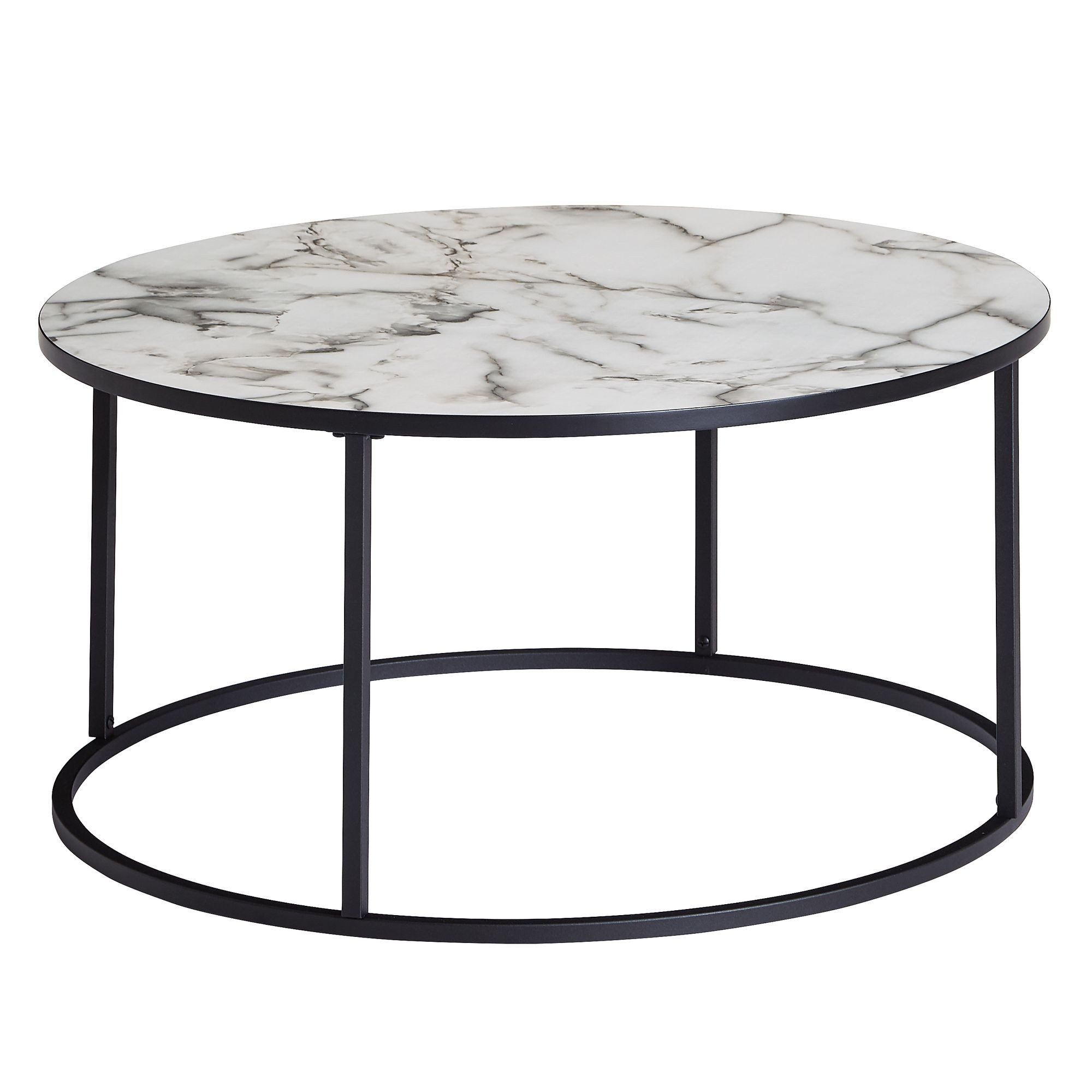 FINEBUY Couchtisch FB59952 (80x40x80 cm Marmor günstig online kaufen