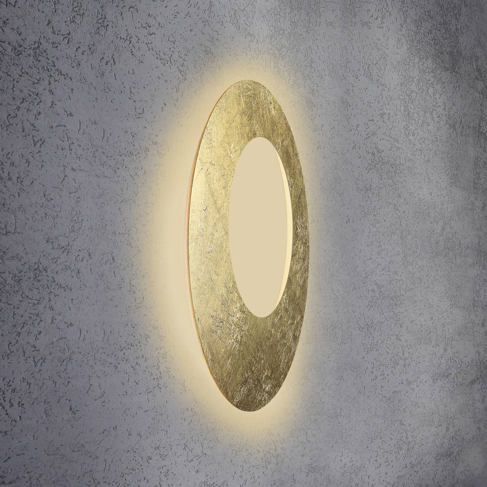 Escale Blade Open LED-Wandleuchte Blattgold Ø 79cm günstig online kaufen