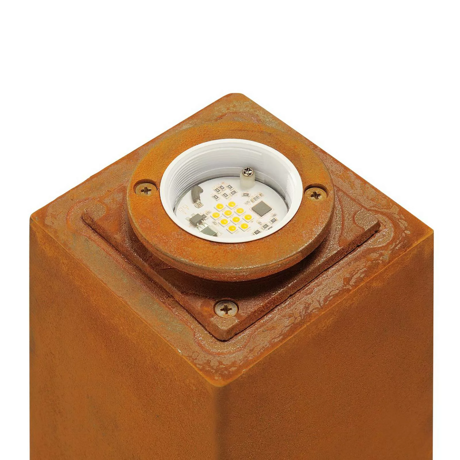 SLV RUSTY® 70, Outdoor Standleuchte, LED, 3000K, rund, eisen georstet, Ø/H günstig online kaufen