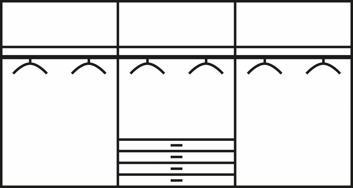rauch Kleiderschrank Kempten mit Schubkästen günstig online kaufen