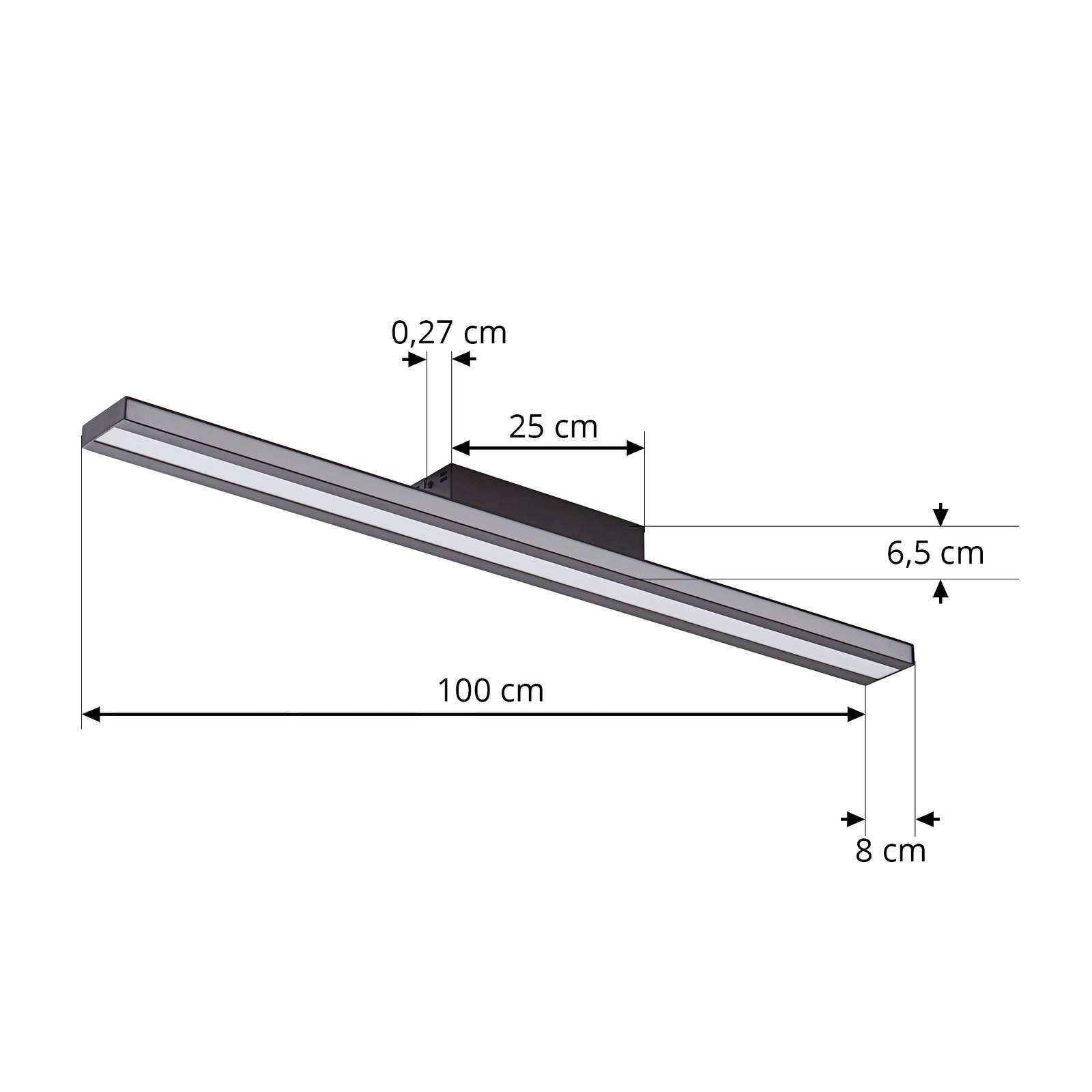 Lucande Smart LED-Deckenleuchte Leicy schwarz 8 cm RGB CCT günstig online kaufen