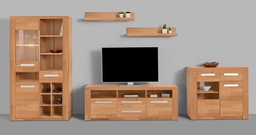 Home affaire Wohnwand "Kolding", (Set, 5 St.), teilmassives Holz günstig online kaufen