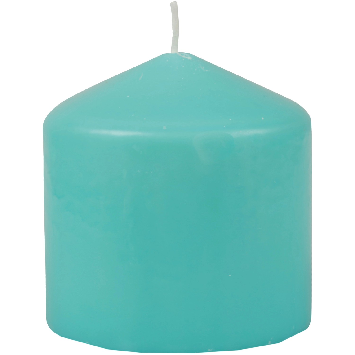 HS Candle Stumpenkerzen Ø8cm Türkis Blau günstig online kaufen