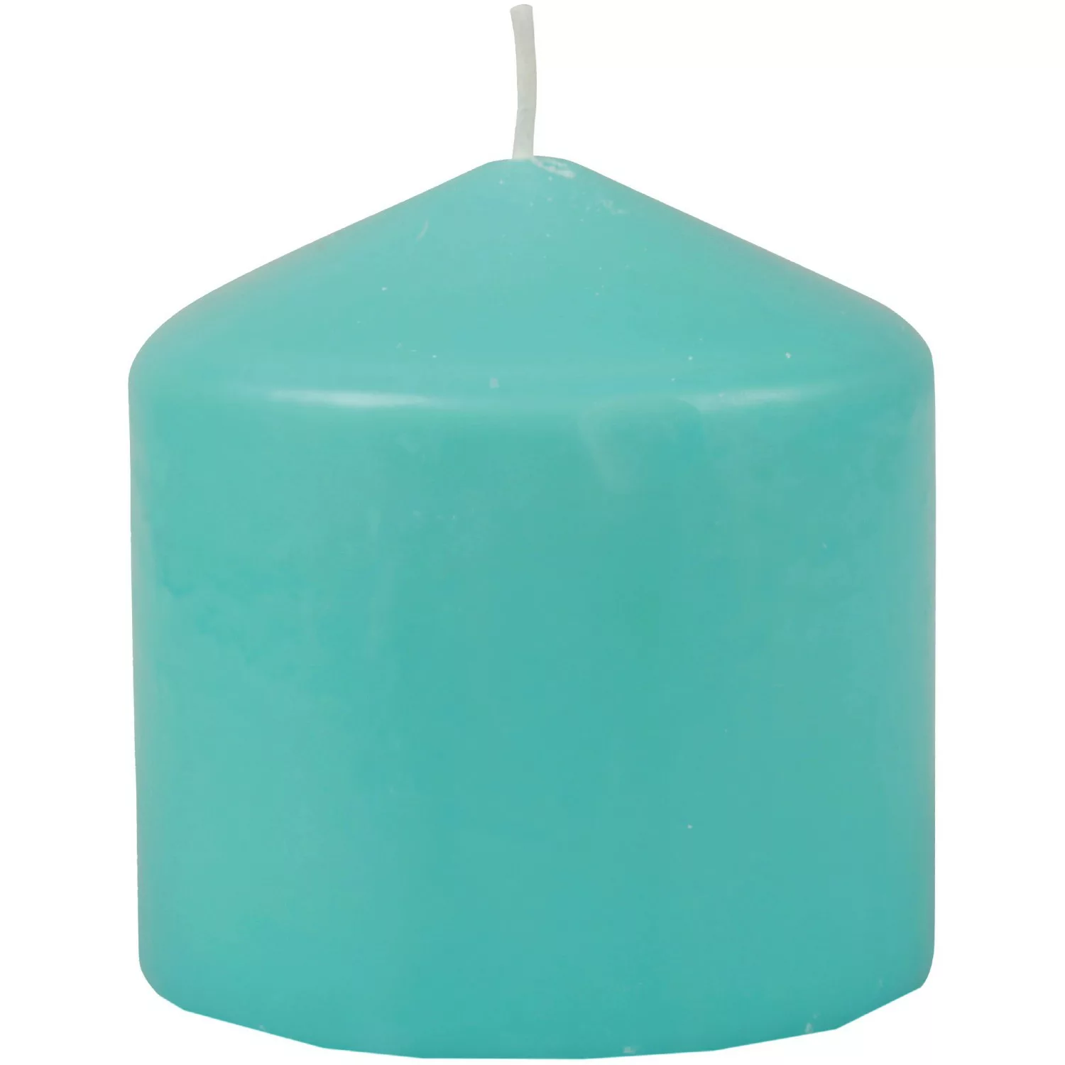 HS Candle Stumpenkerzen Ø8cm Türkis Blau günstig online kaufen