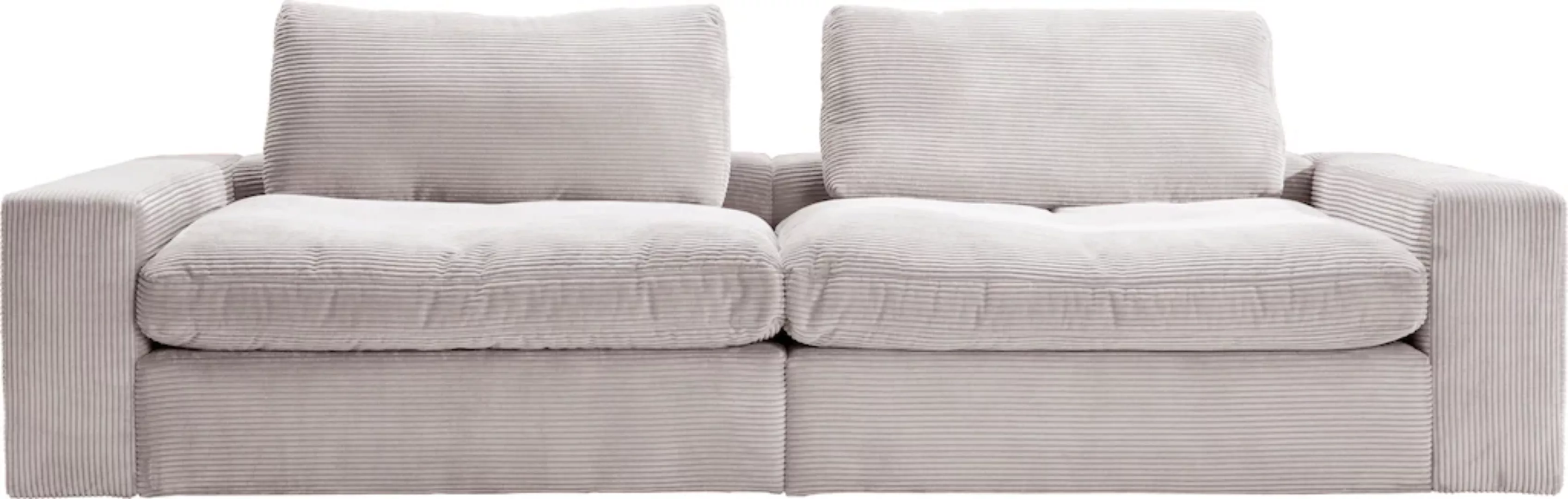 alina Big-Sofa Sandy, in Cord, mit losen Sitz und Rückenkissen günstig online kaufen