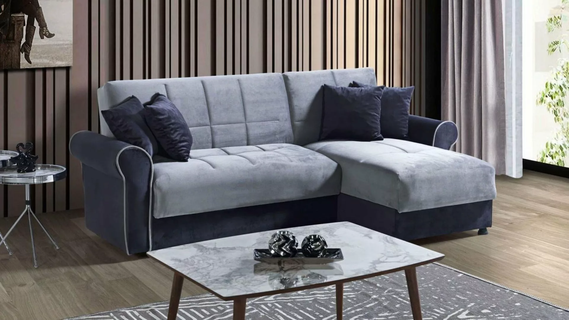 JVmoebel Ecksofa Ecksofa L-Form Textil Eckcouch Sofa Polster Premium Couch günstig online kaufen