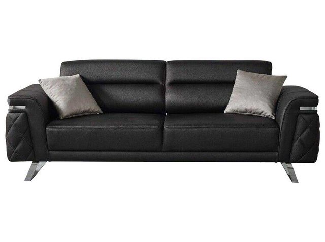 JVmoebel Sofa Moderne Dreisitzer Stoffsofa Sofa 3 Sitzer Polstersofa Schwar günstig online kaufen