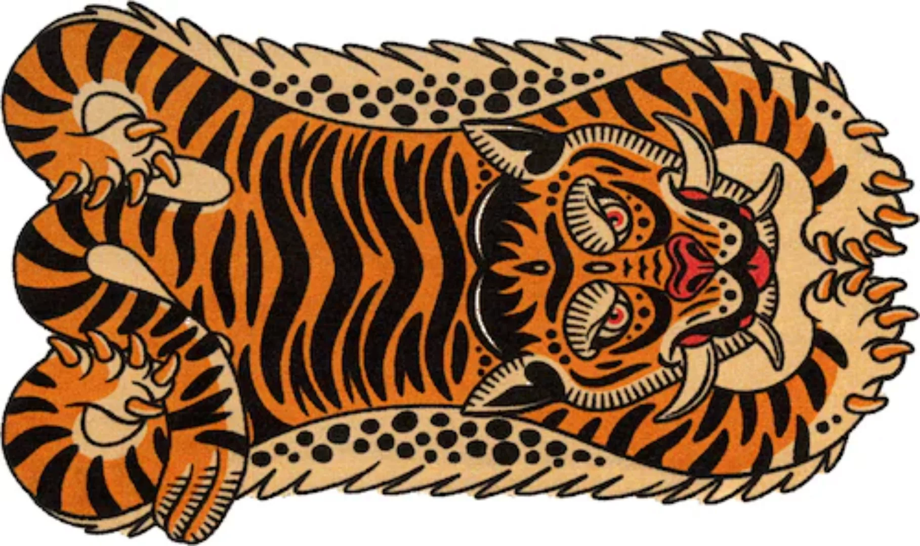 wash+dry by Kleen-Tex Teppich »Dragon Tiger«, rechteckig günstig online kaufen