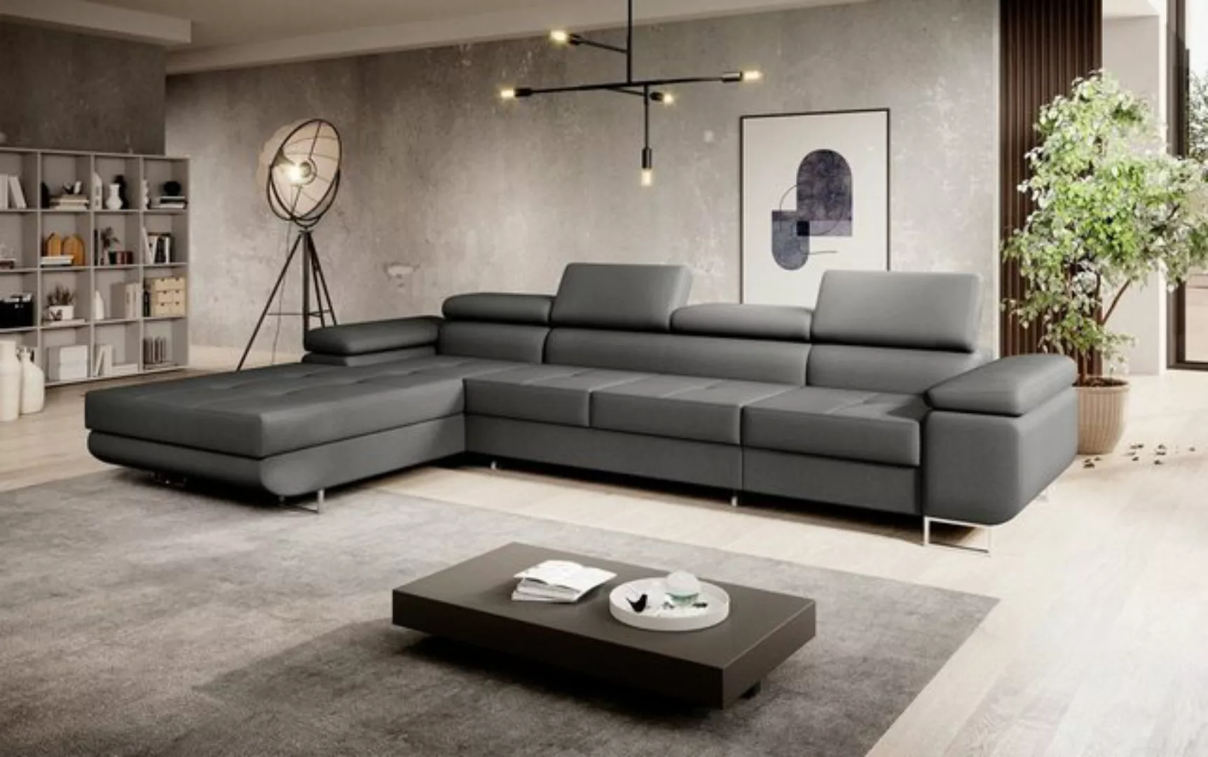 Luxusbetten24 Schlafsofa Designer Sofa Calvera Maxi, mit Stauraum und Schla günstig online kaufen