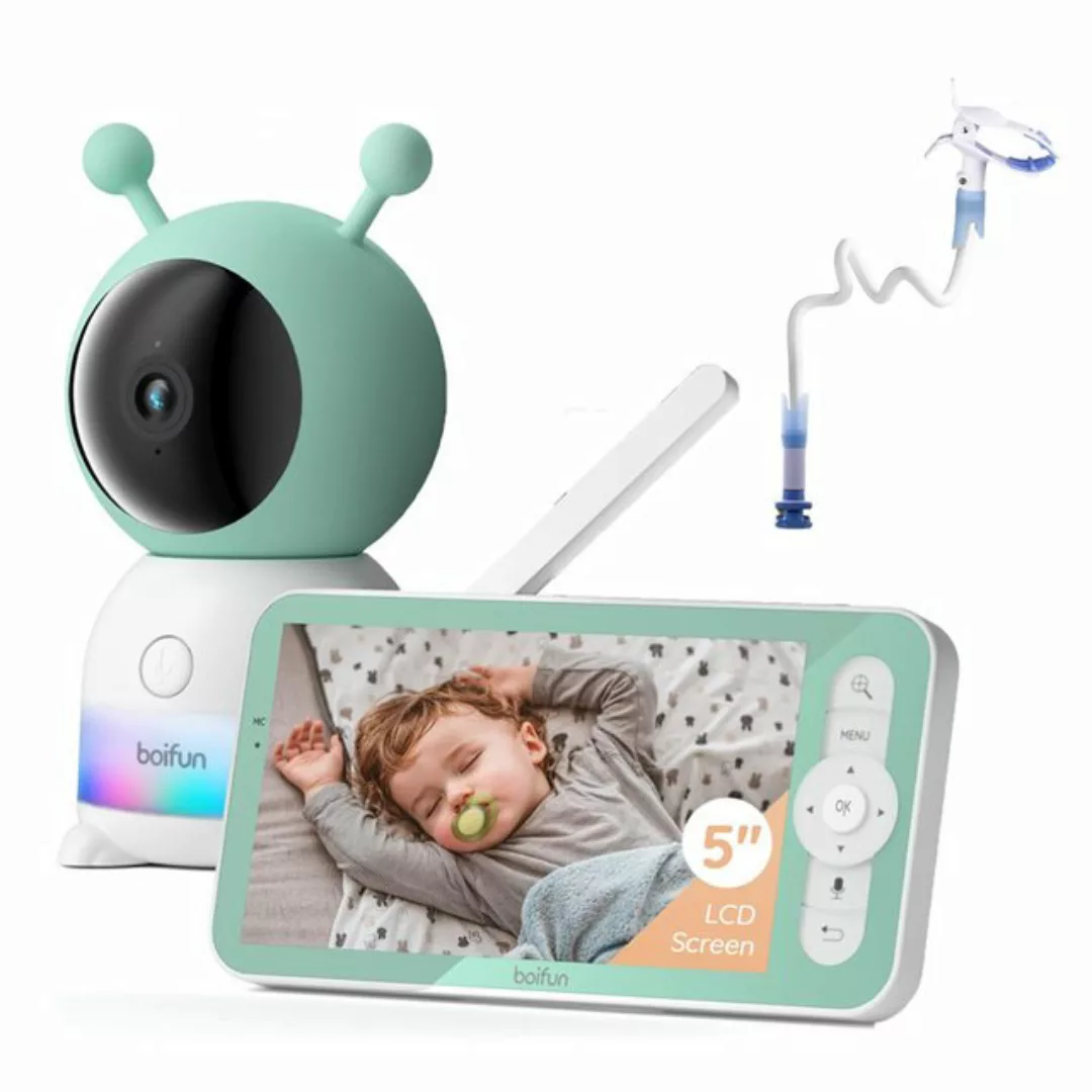 Boifun Babyphone Babyphone mit Kamera 2K/3MP 5 Zoll WLAN Video Babyfon mit günstig online kaufen