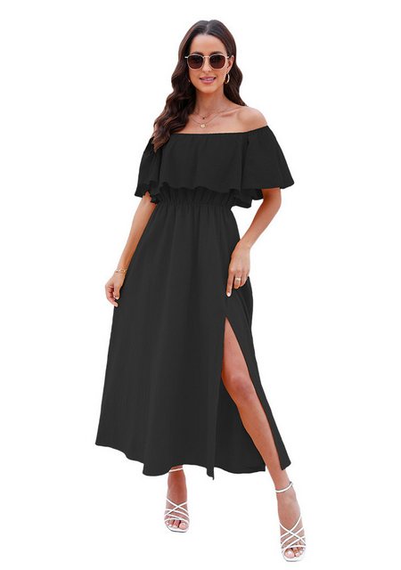 Cupshe Off-Shoulder-Kleid Trägerloses Kleid mit Schlitz günstig online kaufen