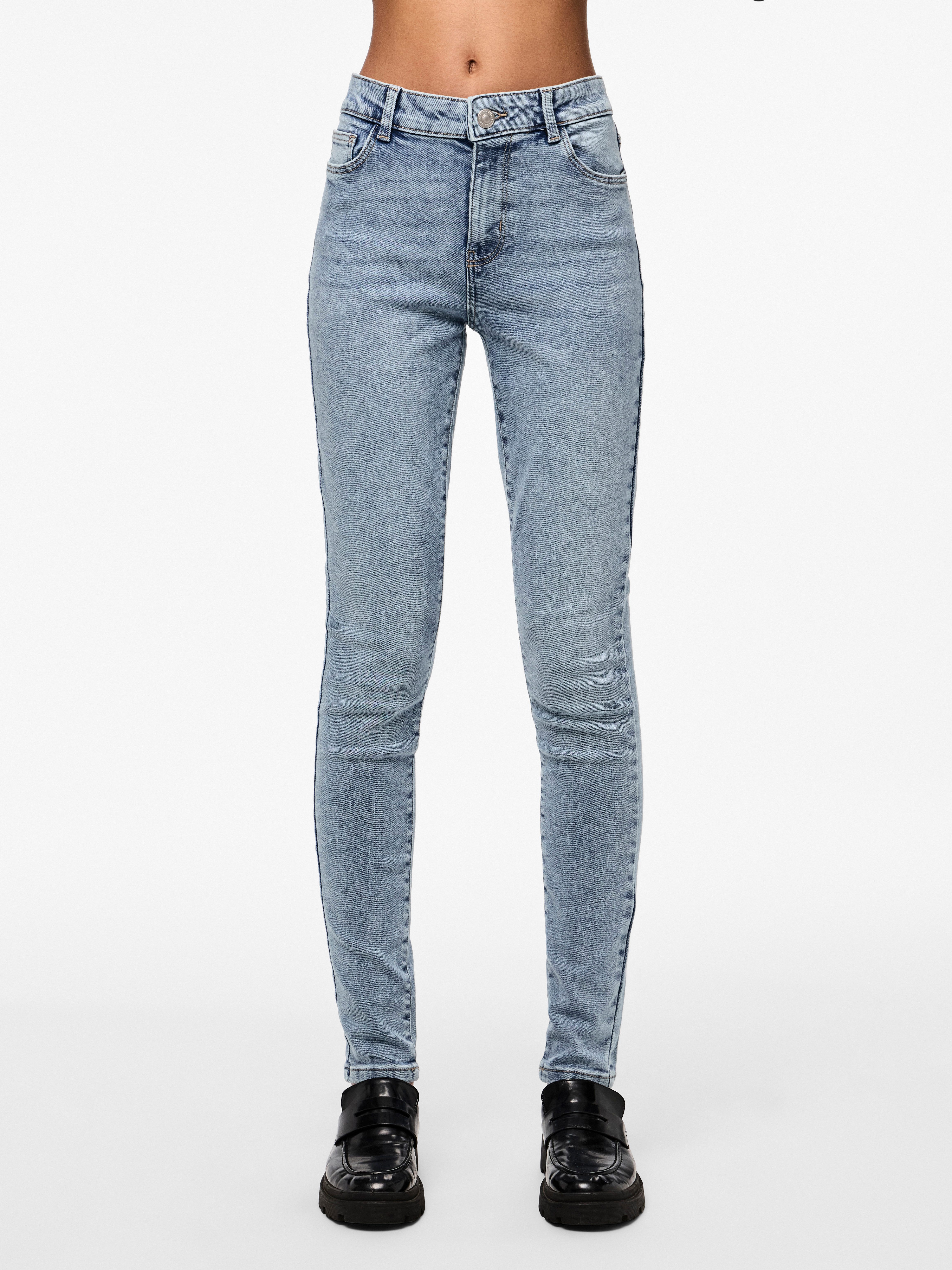 pieces Skinny-fit-Jeans PCDANA MW SKINNY JEANS günstig online kaufen