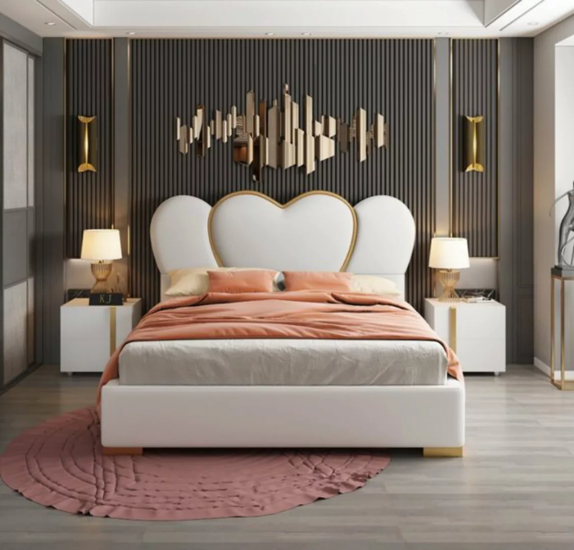 JVmoebel Bett, Luxus Schlafzimmer Bett Polster Design Luxus Doppel Hotel Be günstig online kaufen