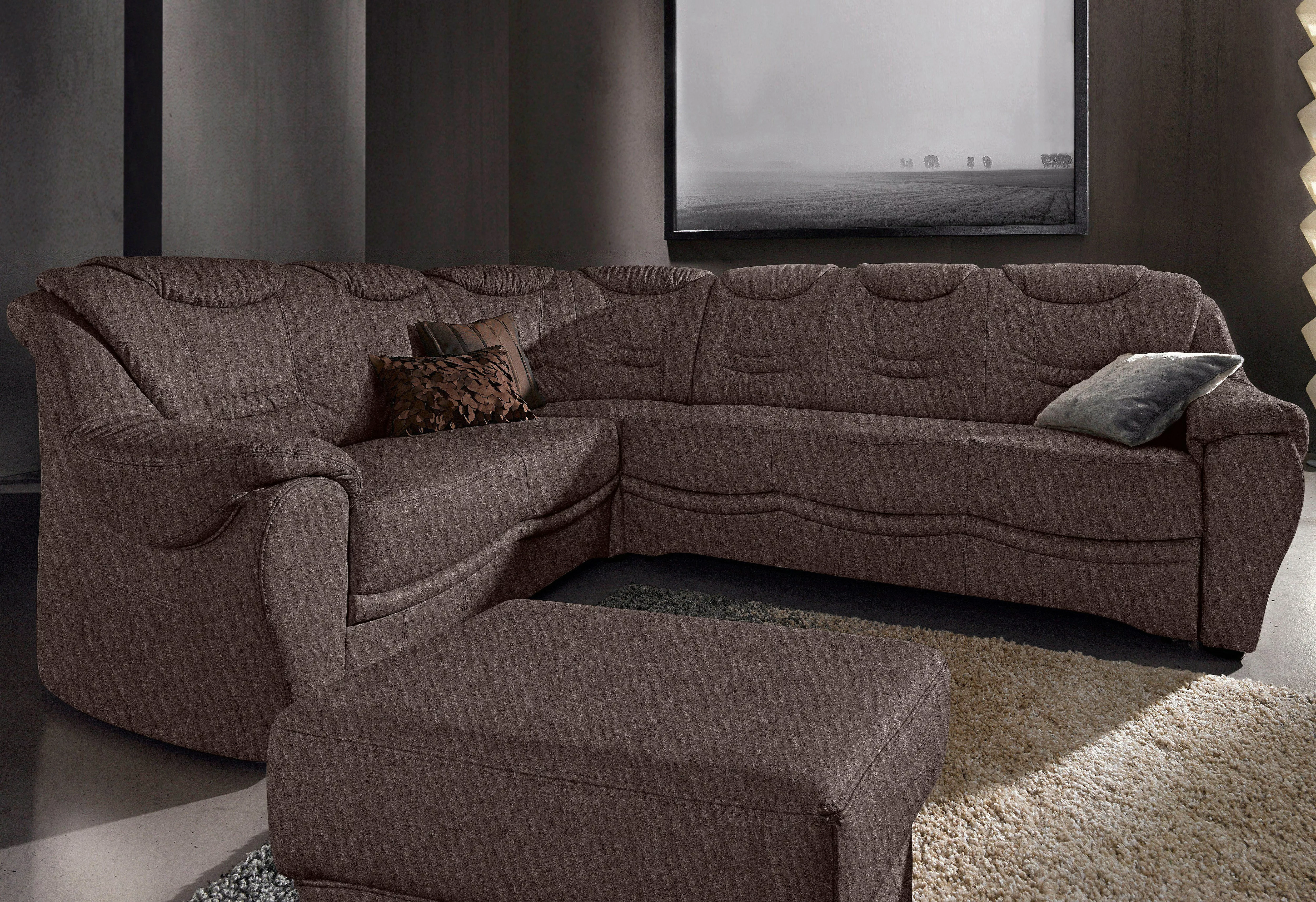 sit&more Ecksofa "Benson L-Form", wahlweise mit Bettfunktion günstig online kaufen