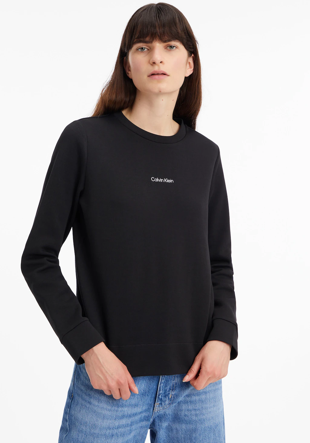 Calvin Klein Sweatshirt MICRO LOGO ESS SWEATSHIRT mit Rundhalsausschnitt günstig online kaufen