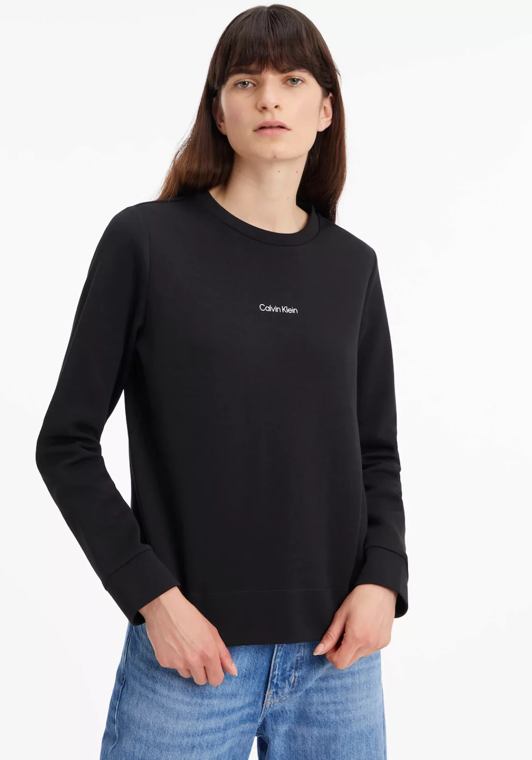 Calvin Klein Sweatshirt MICRO LOGO ESS SWEATSHIRT mit Rundhalsausschnitt günstig online kaufen