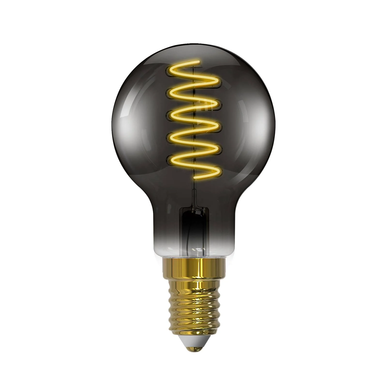 Arcchio LED-Leuchtmittel, Filament, E14, 4,9 W, rauchgrau günstig online kaufen