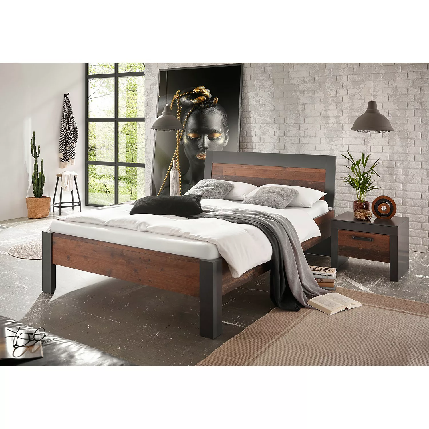 Möbel Stellbrink Holzbett Bett 140x200cm Brooklyn günstig online kaufen