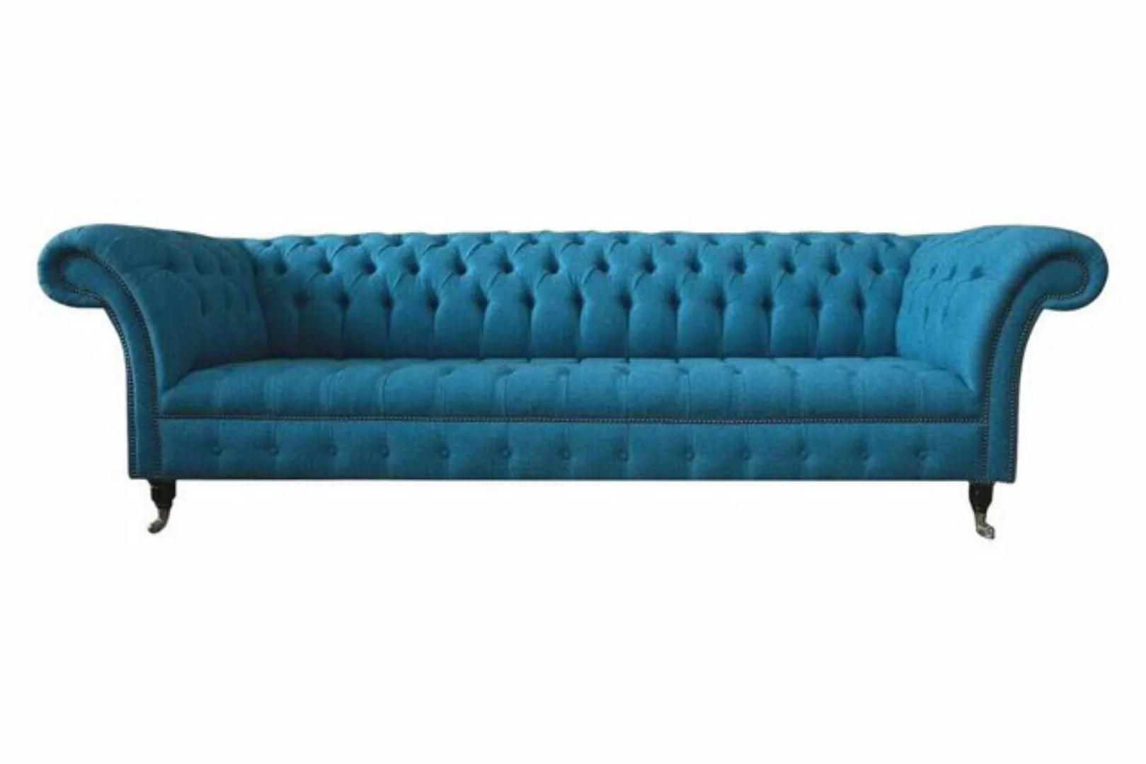 JVmoebel Sofa Chesterfield Polster Sofas Design Textil Sofa 4 Sitzer Sofa L günstig online kaufen