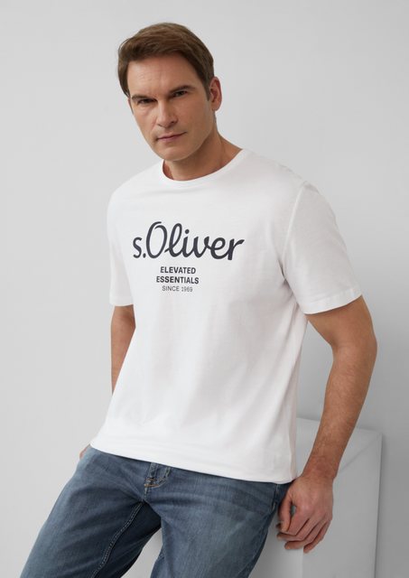 s.Oliver Kurzarmshirt T-Shirt mit Logo-Print günstig online kaufen