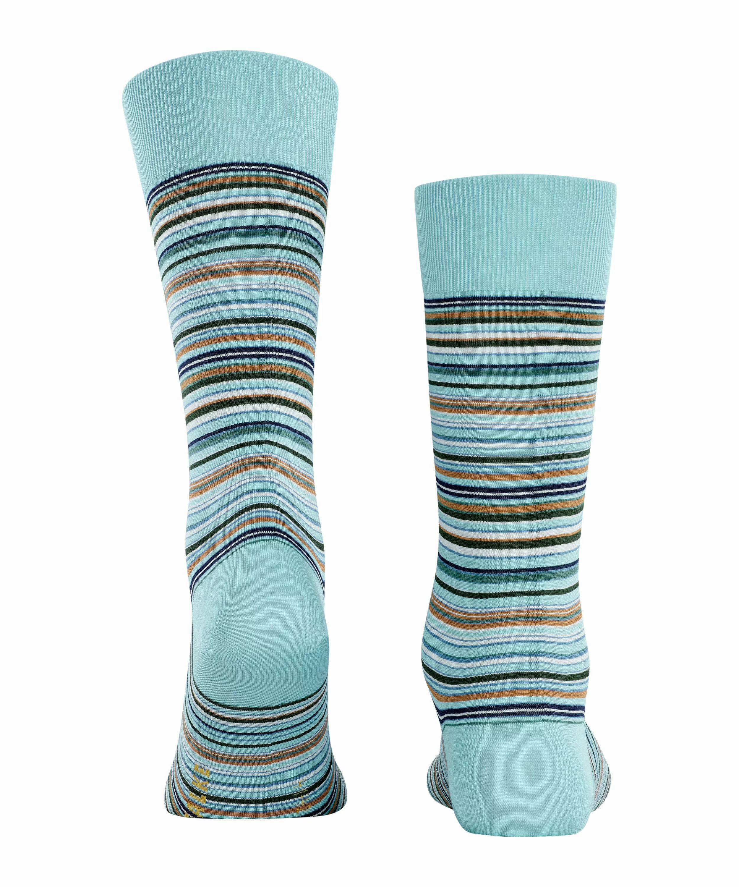 FALKE Microblock Herren Socken, 41-42, Blau, Streifen, Baumwolle, 14041-669 günstig online kaufen