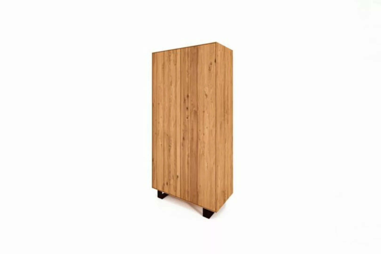 Natur24 Kleiderschrank Kleiderschrank Leeds Wildeiche 100x50x210 gestell mi günstig online kaufen