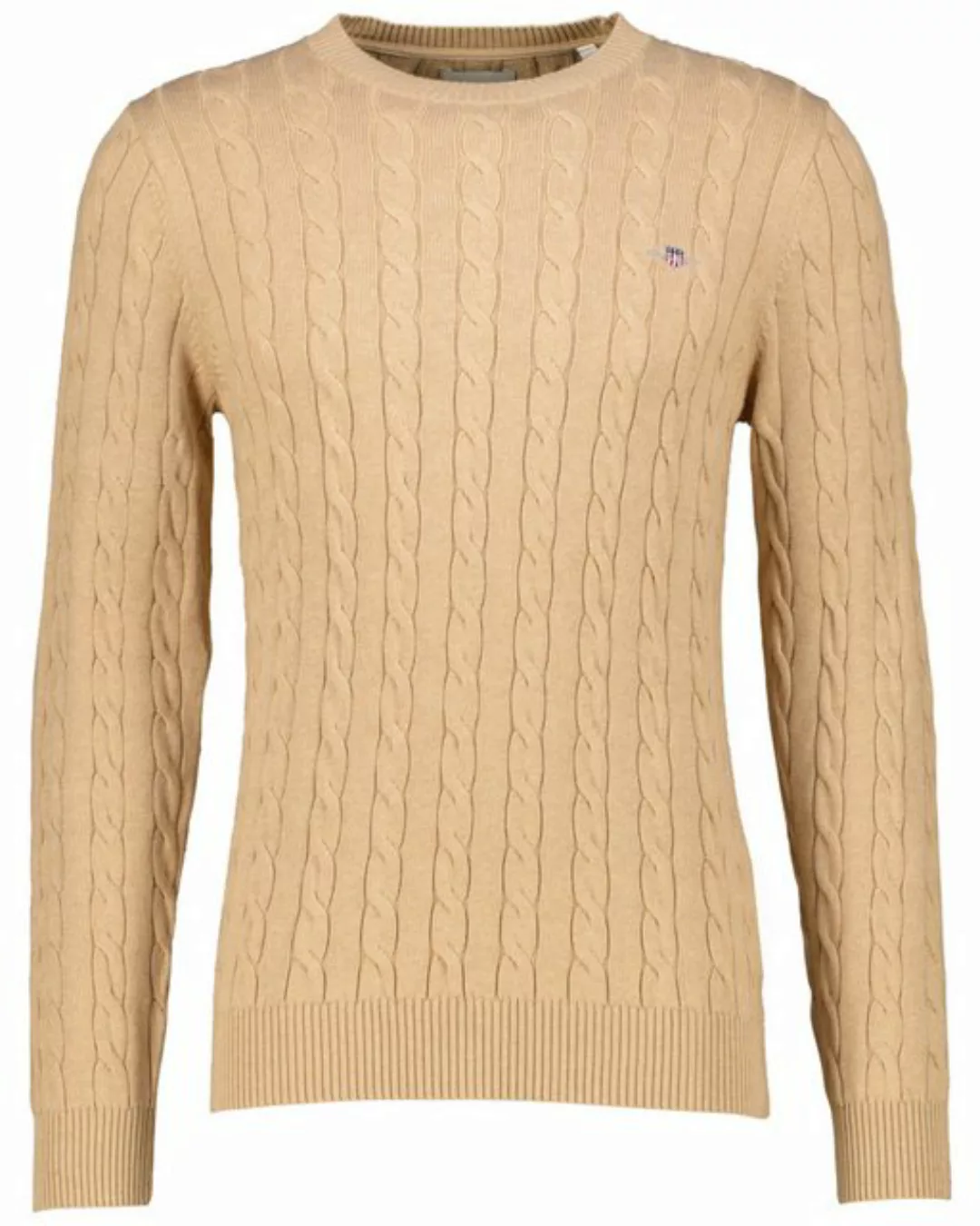 Gant Strickpullover Herren Strickpullover COTTON CABLE NECK (1-tlg) günstig online kaufen