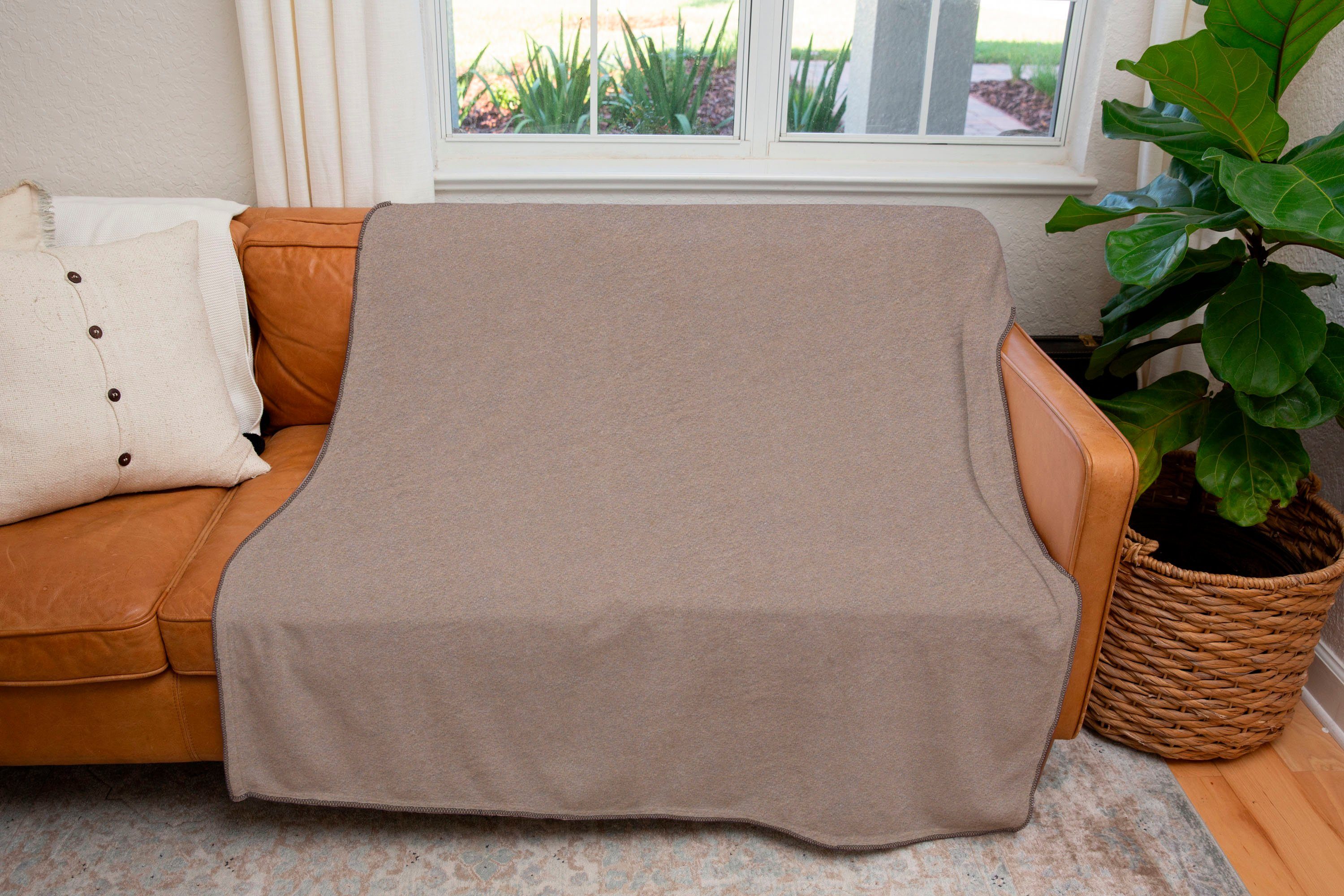 Wohndecke Kuscheldecke, SETEX, mit Ziernaht in günstig online kaufen