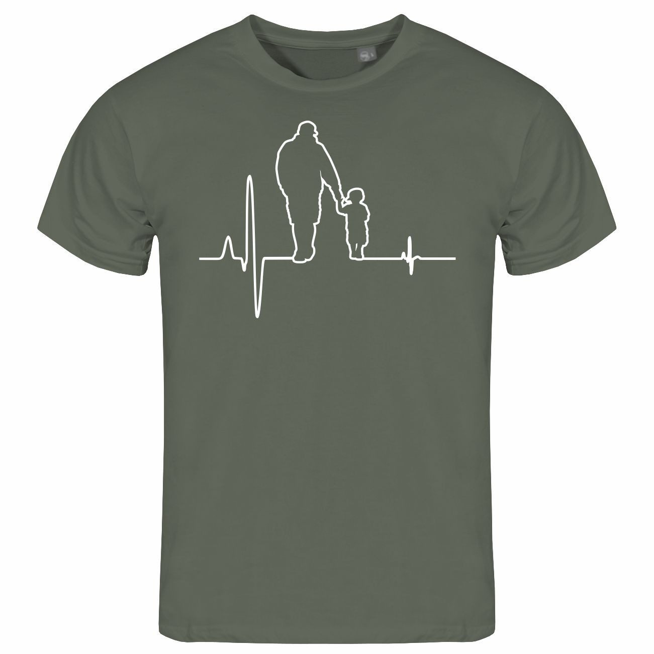 deinshirt Print-Shirt Herren T-Shirt Herzschlag Vater günstig online kaufen