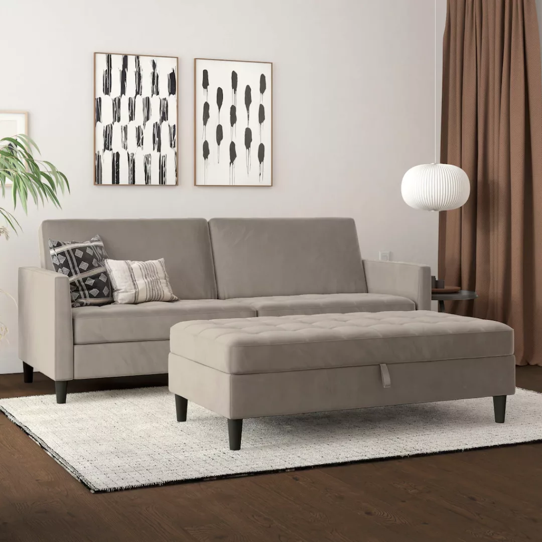 Dorel Home 3-Sitzer "Presley", Sofa mit Bett-Funktion und verstellbarer Rüc günstig online kaufen