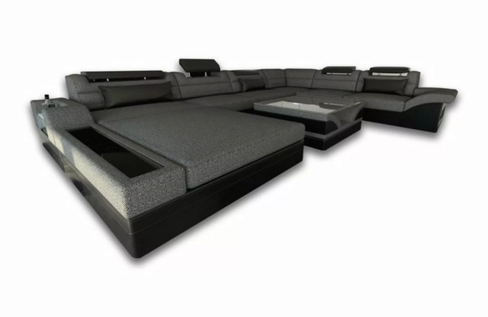 Sofa Dreams Wohnlandschaft Polster Stoff Sofa Mezzo XXL U Form Stoffsofa Co günstig online kaufen