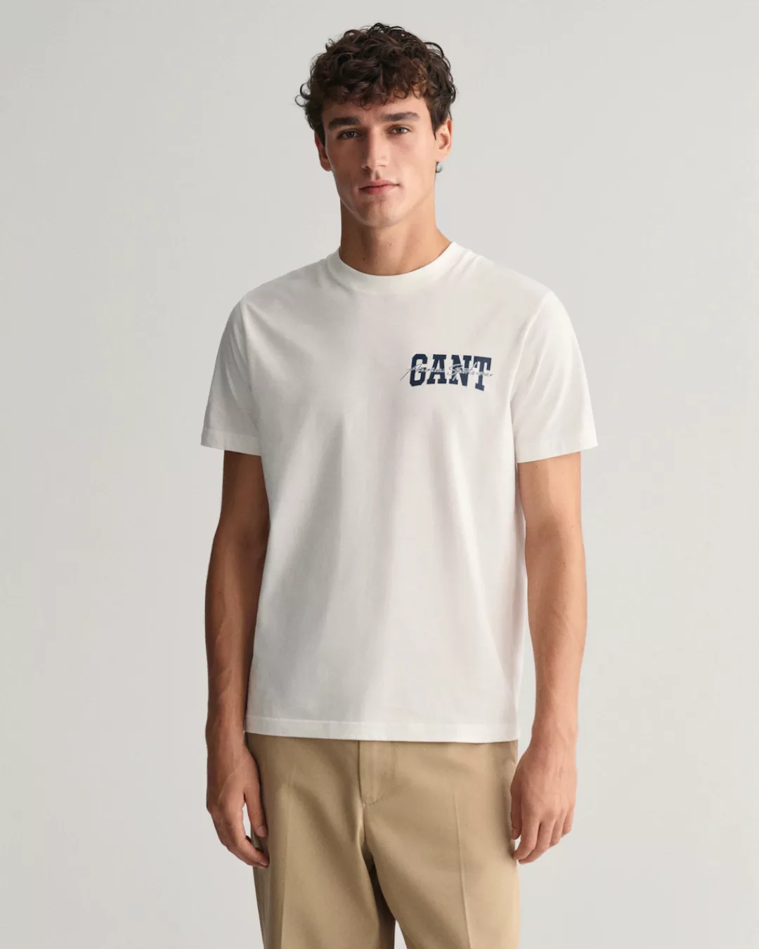 Gant T-Shirt GANT Arch Script Graphic T-Shirt mehrfarbiger Print günstig online kaufen