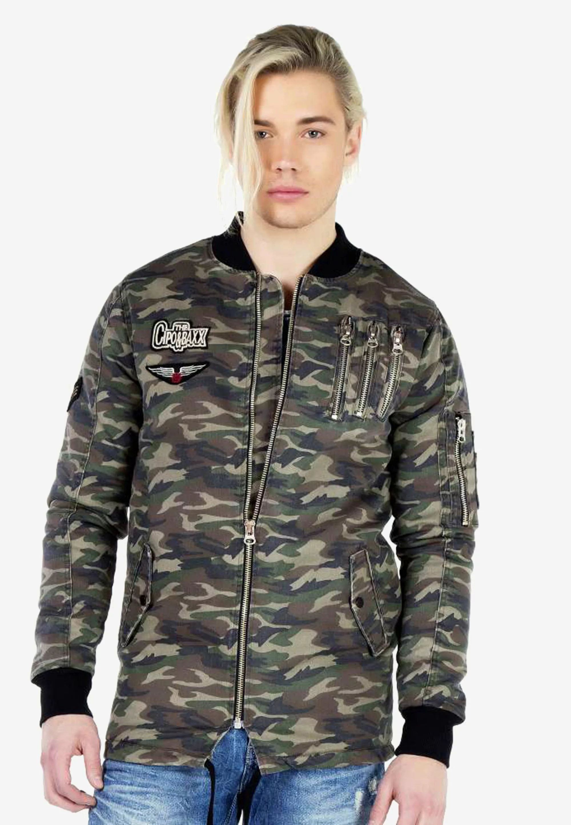 Cipo & Baxx Outdoorjacke, im angesagten Military-Style günstig online kaufen