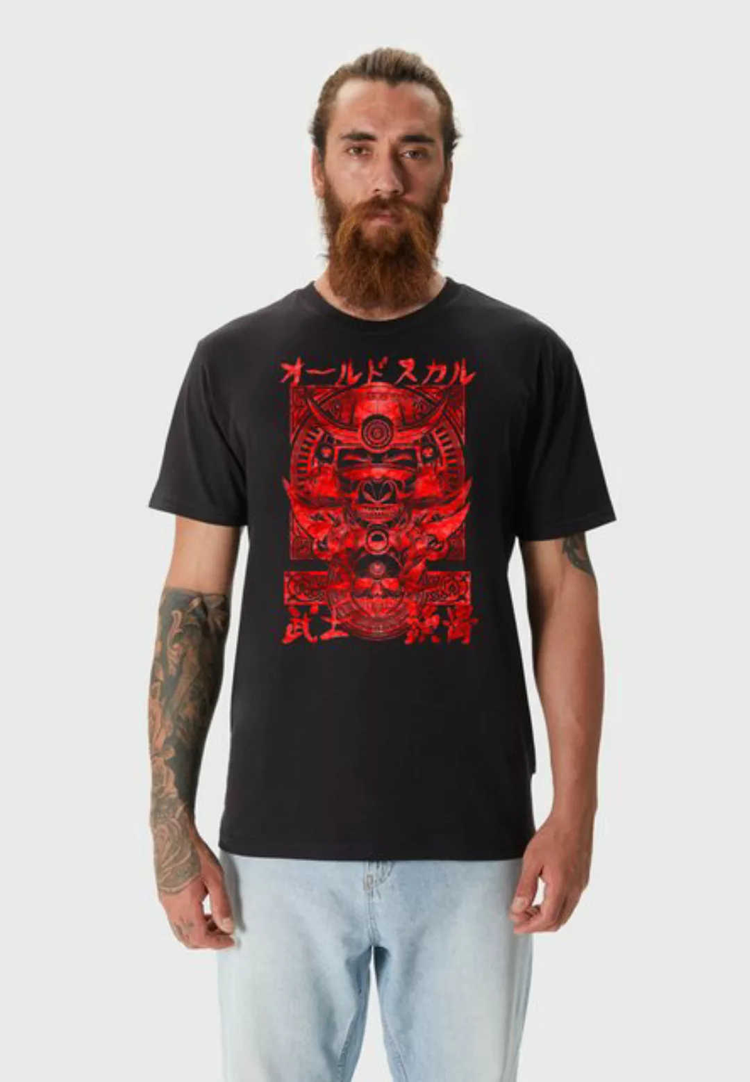 Oldskull T-Shirt Asian Samurai Graphic günstig online kaufen