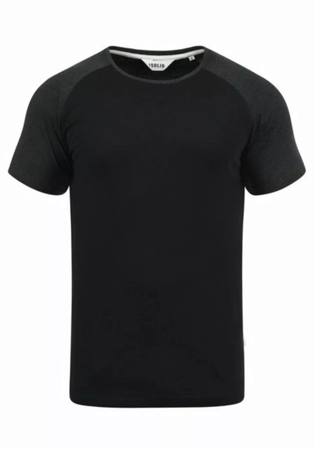 !Solid Rundhalsshirt SDBastian Kurzarmshirt im Baseball-Look günstig online kaufen