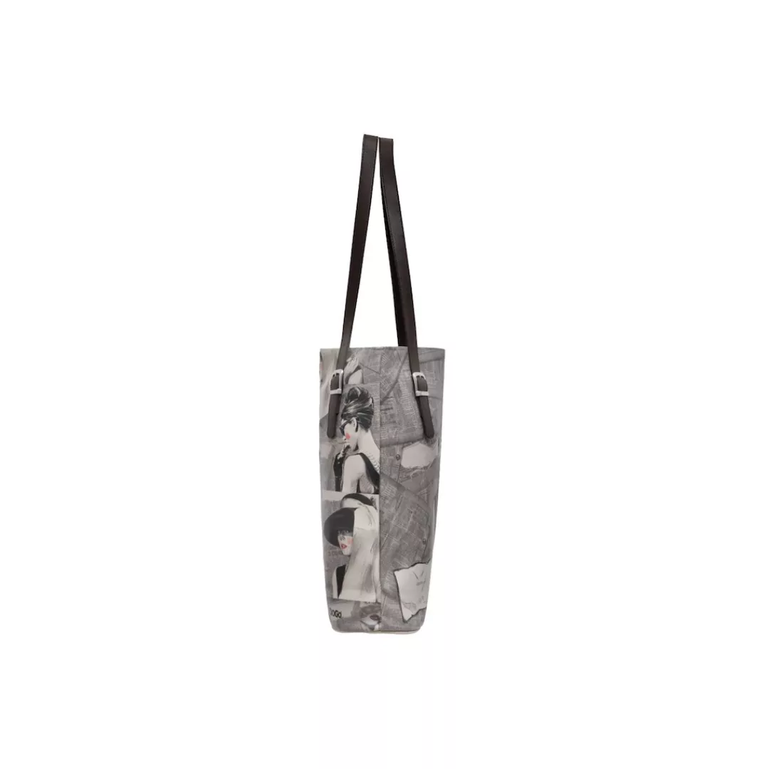 DOGO Umhängetasche "Damen Tall Bag Go Back To Being Yourself Vegan Damen Ha günstig online kaufen