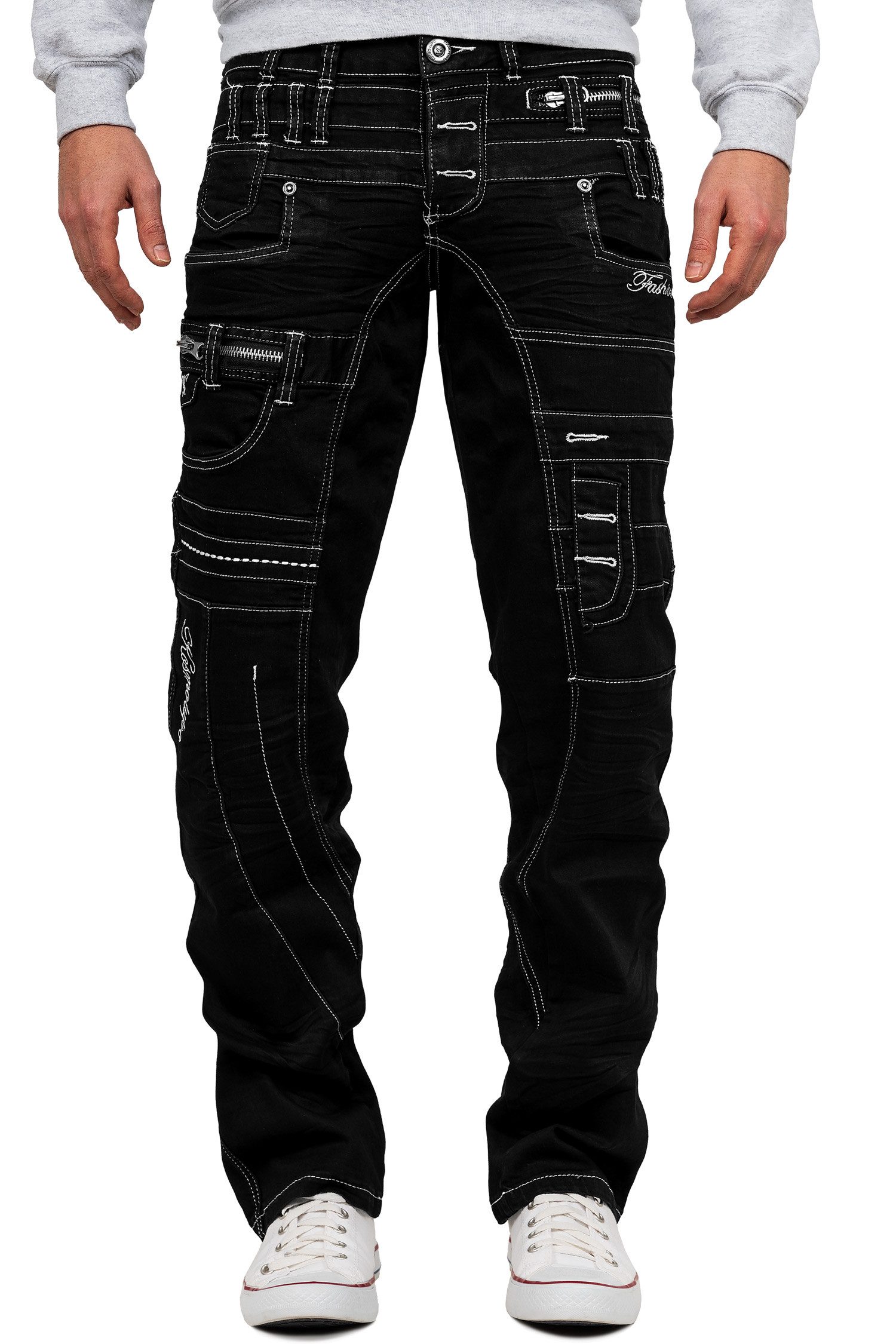 Kosmo Lupo 5-Pocket-Jeans Auffällige Herren Hose günstig online kaufen