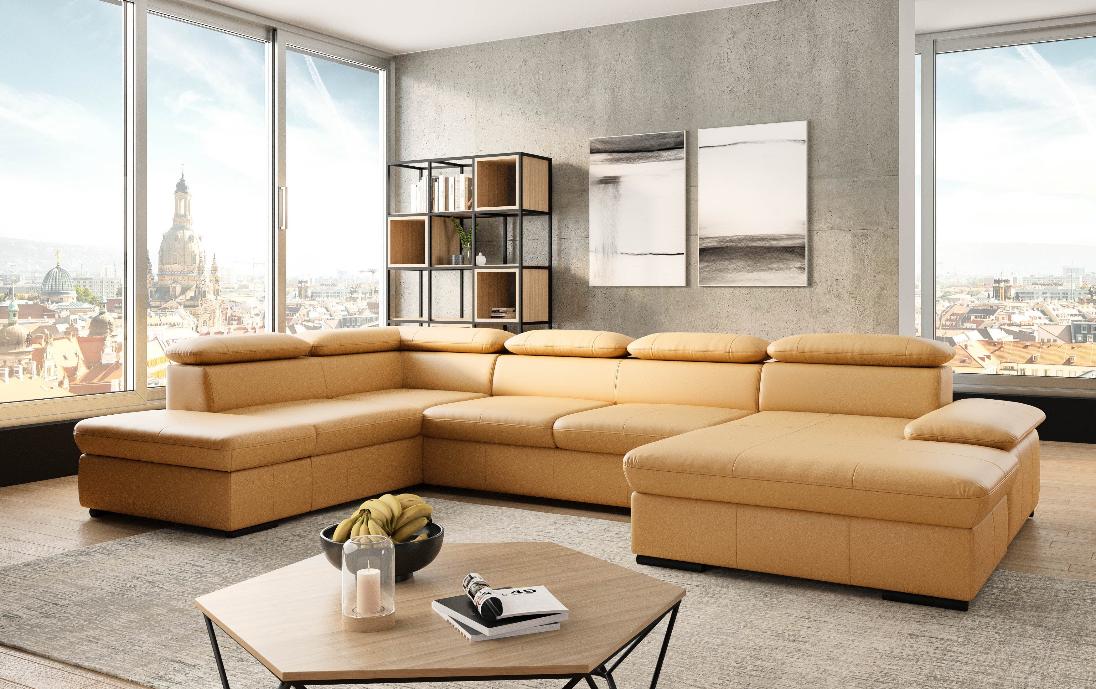 sit&more Wohnlandschaft "Alcudia U-Form", wahlweise mit Bettfunktion günstig online kaufen