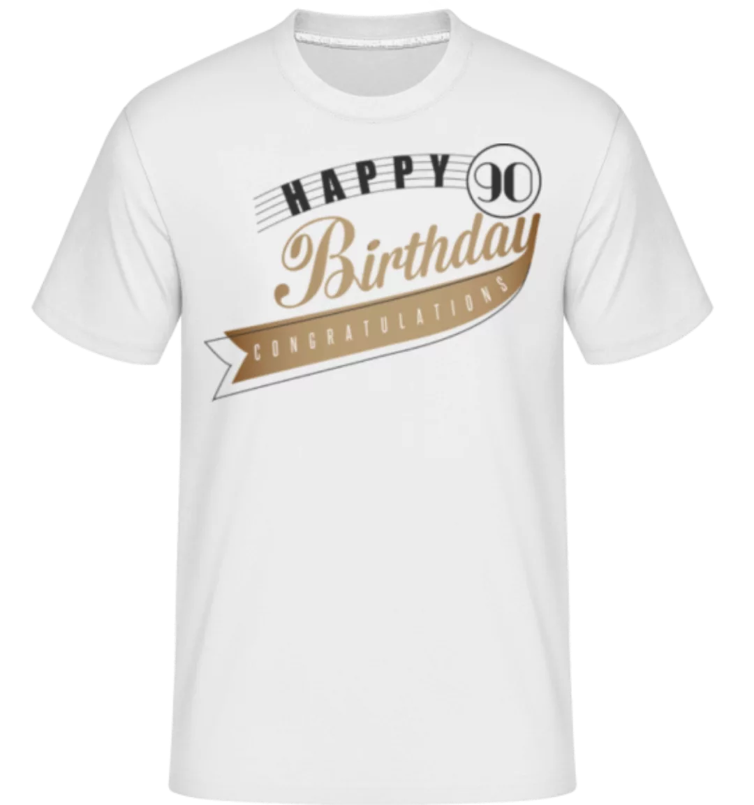 Happy 90 Birthday · Shirtinator Männer T-Shirt günstig online kaufen