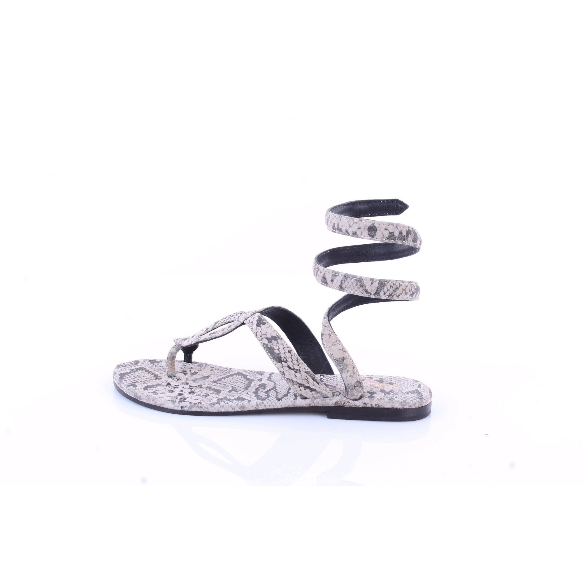 CB FUSION Niedrige Sandalen Damen Schickes Grau günstig online kaufen