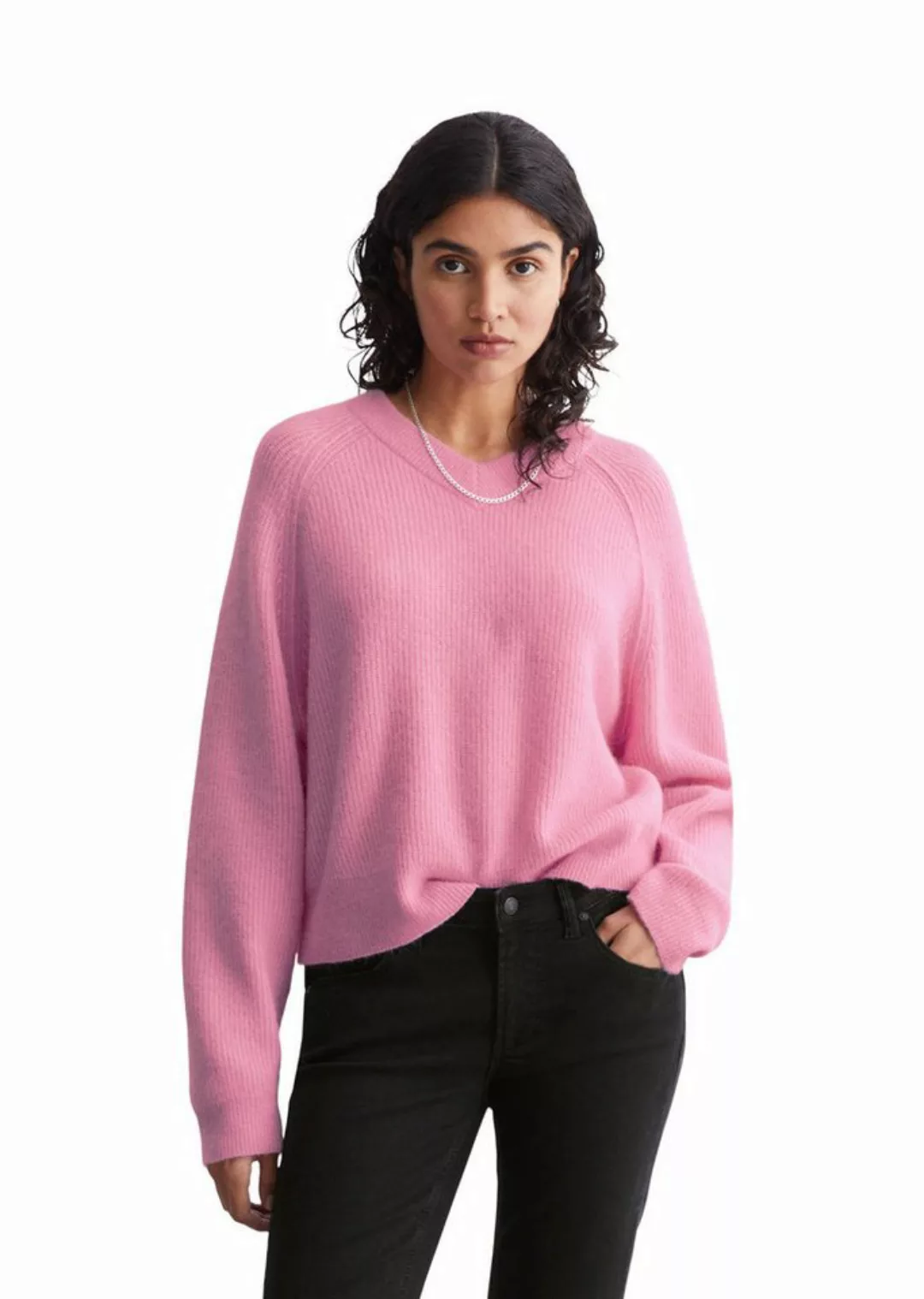 Marc O'Polo DENIM Strickpullover aus flauschigem Alpakawolle-Mix günstig online kaufen