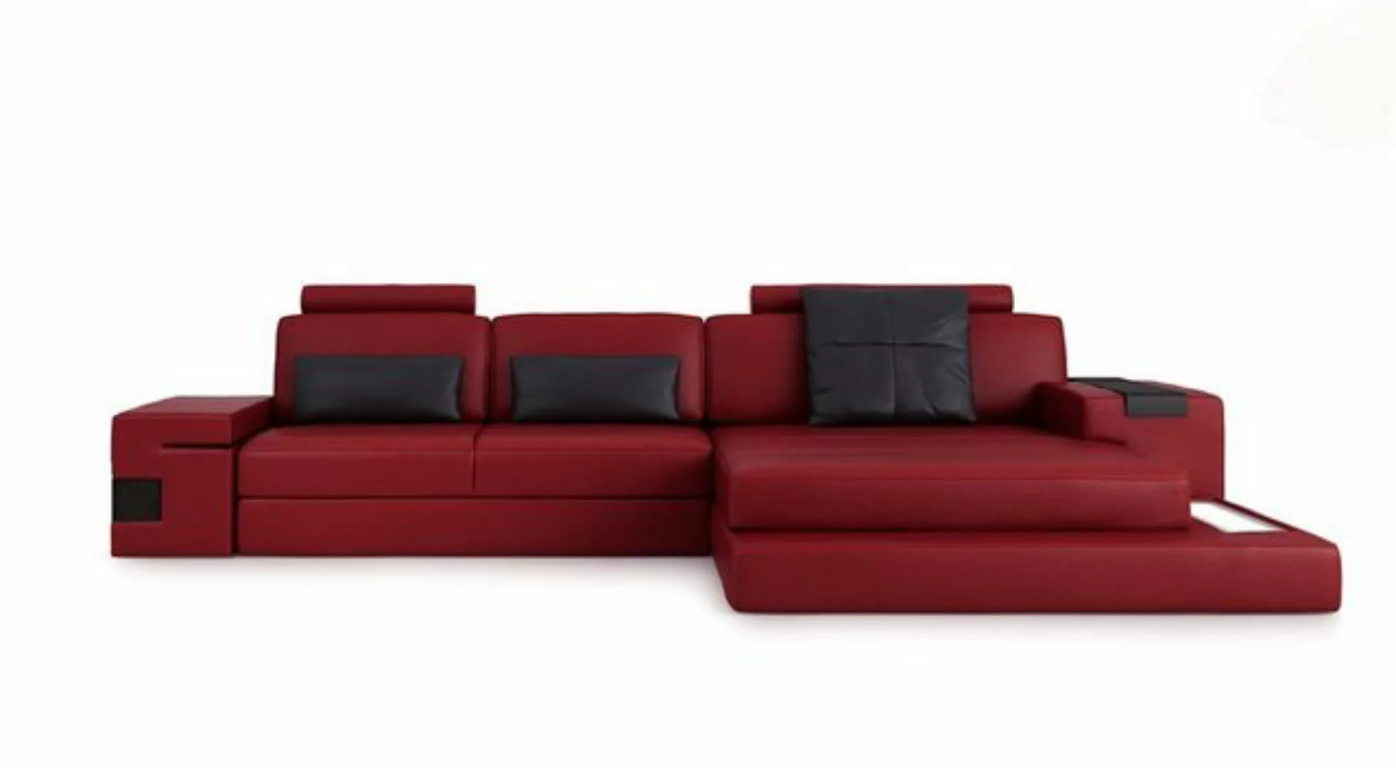 JVmoebel Ecksofa, Design Ecksofa Sofa Couch Polster Eckgarnitur Ledersofa S günstig online kaufen