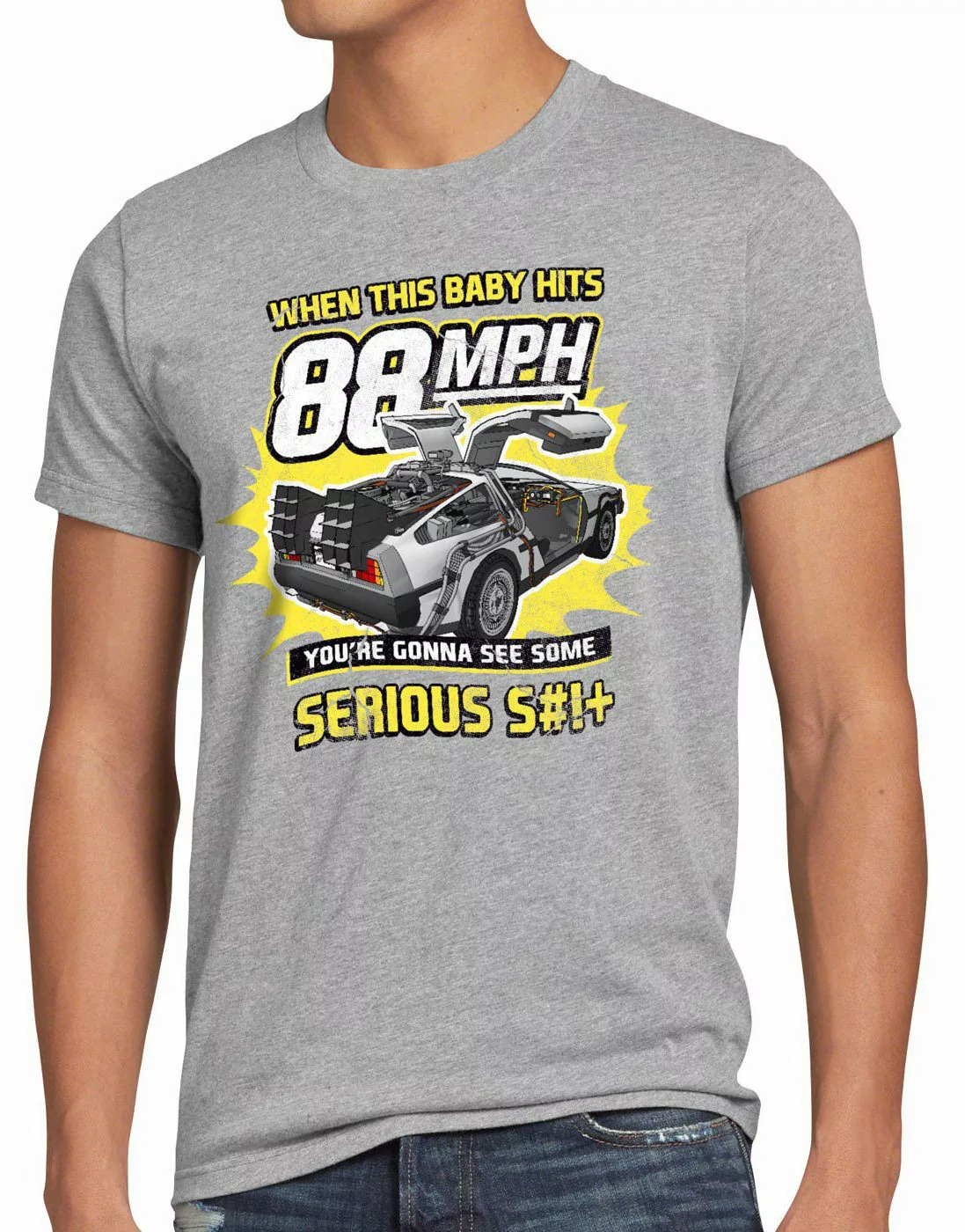 style3 T-Shirt 88mph delorean zukunft delorean günstig online kaufen