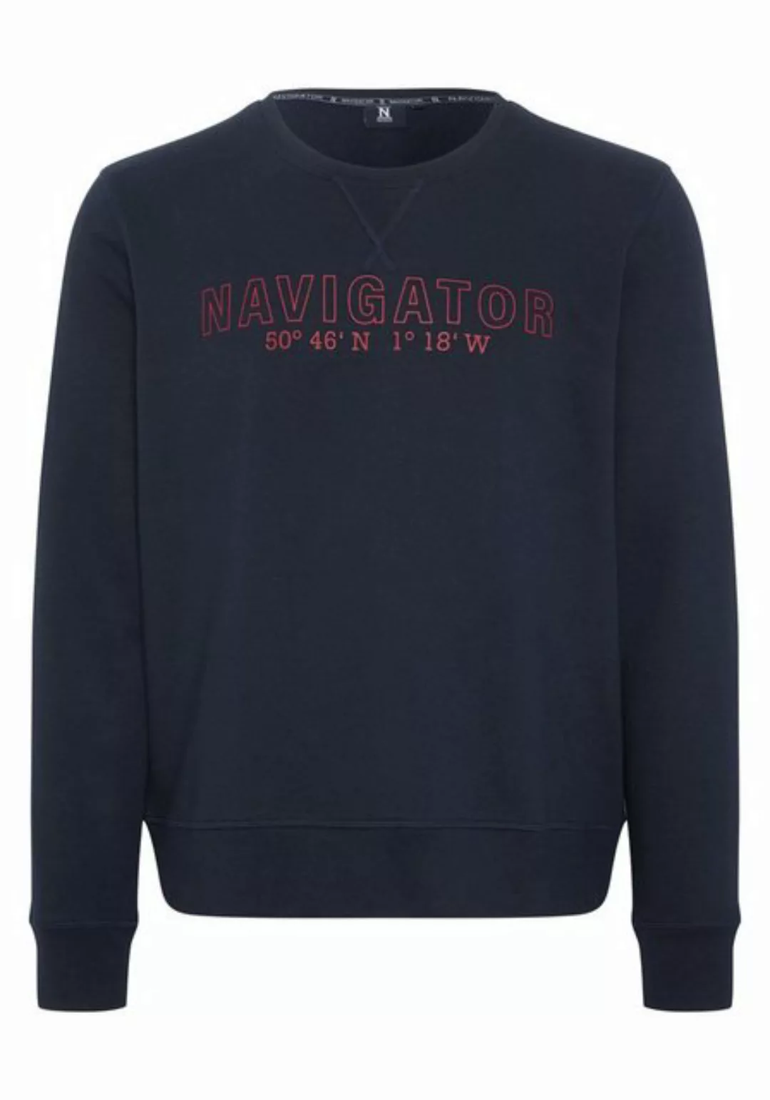 NAVIGATOR Sweatshirt mit Logo-Schriftzug günstig online kaufen