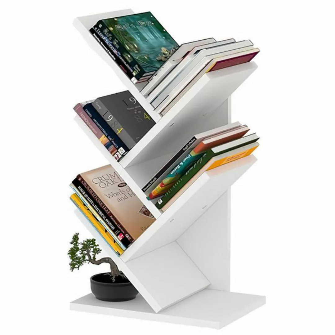 SURFOU Bücherregal Standregal mit 5 Ebenen Tree Desktop Bookshelf, Schreibt günstig online kaufen