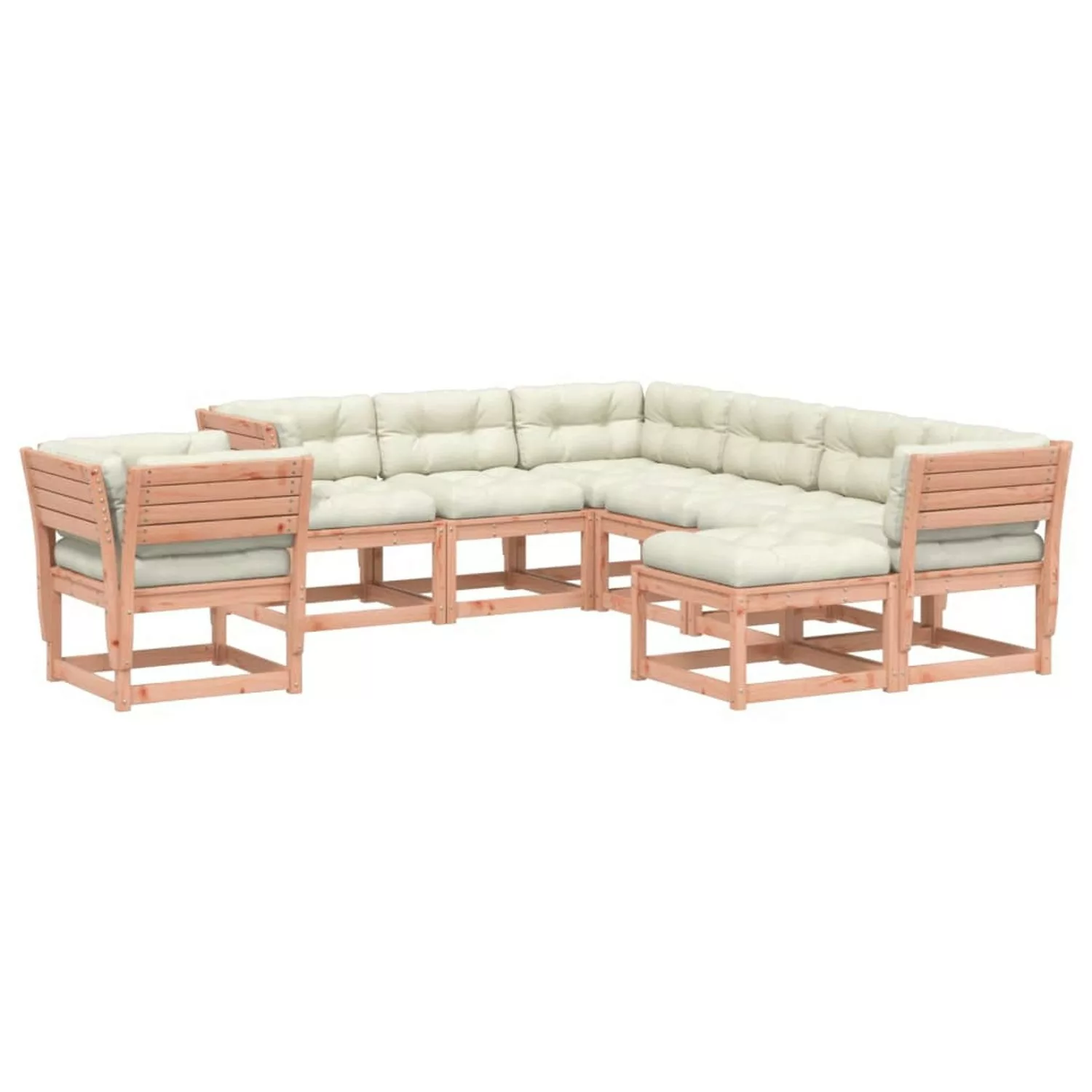 vidaXL 8-tlg Garten-Lounge-Set mit Kissen Massivholz Douglasie Modell 8 günstig online kaufen